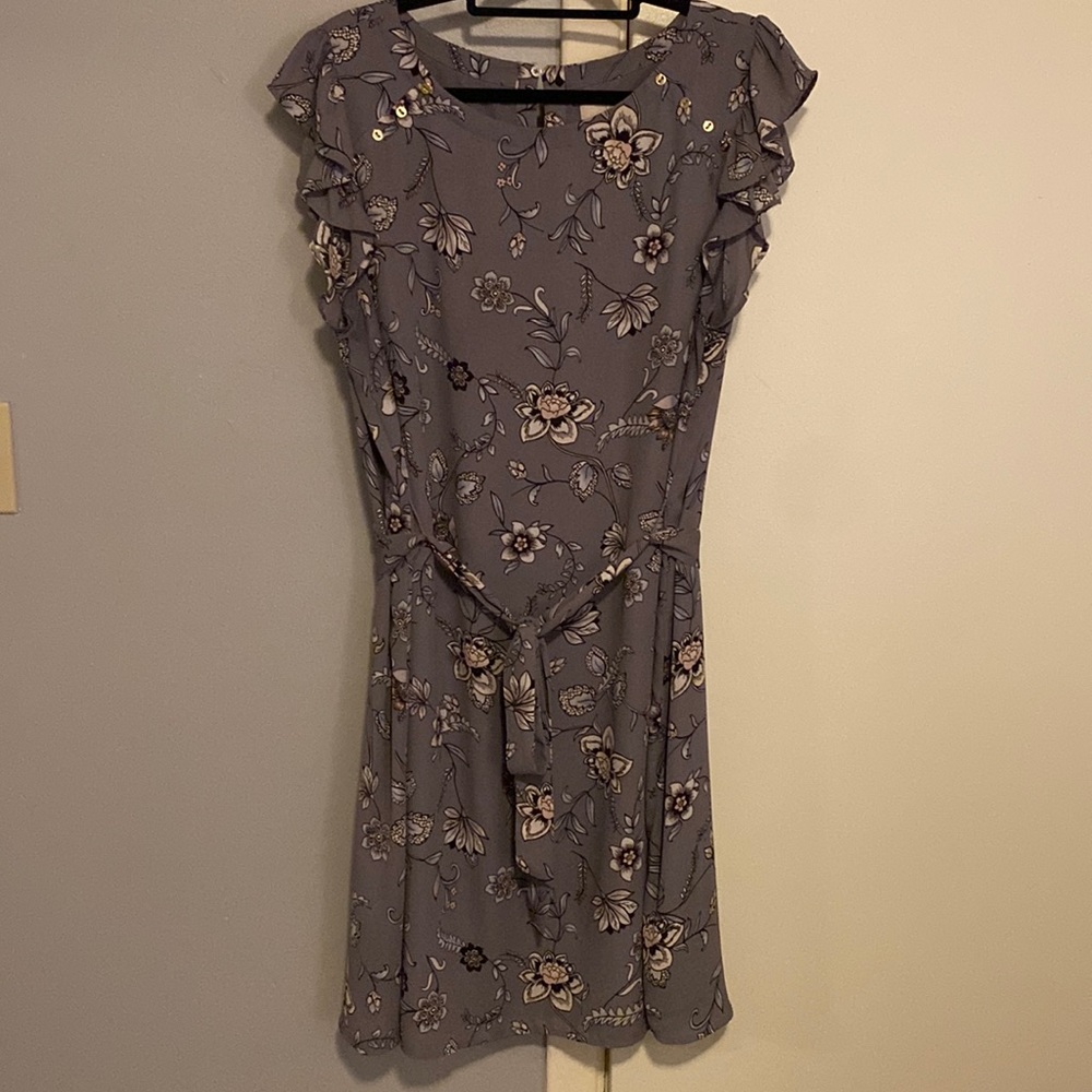 Loft light purple floral dress